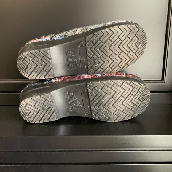 DANSKO Confetti Wool Yarn Clogs Mules Slides Shoes Size EU 39 US 8.5 - Picture 5 of 5